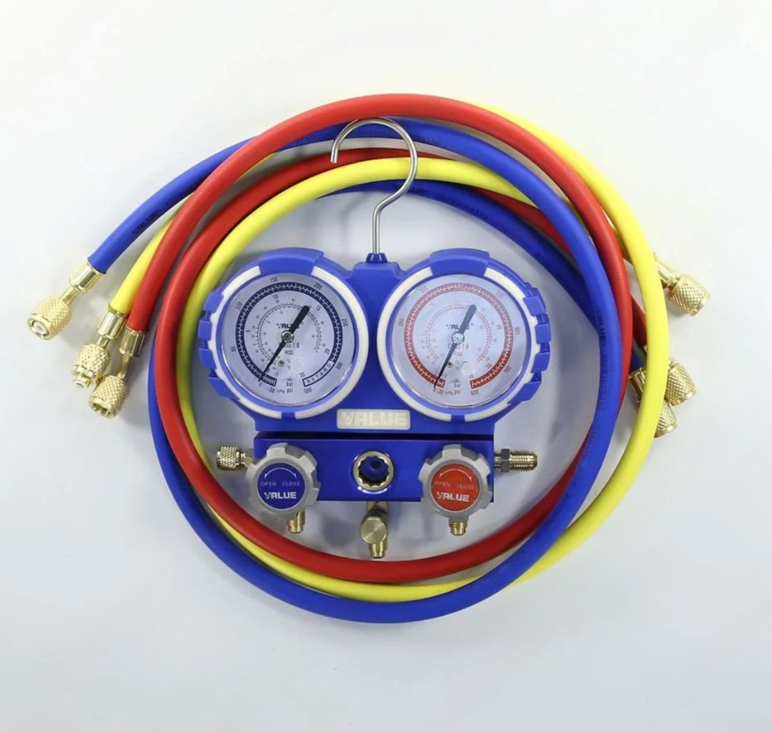 Коллектор VALUE VMG-2-R32 2 вентиля R32, 3 шланга 120см