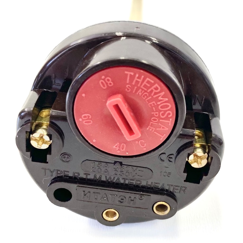 Термостат водонагревателя стержневой RTM, 15A, 40-80°С, 275мм, 250V, 200820