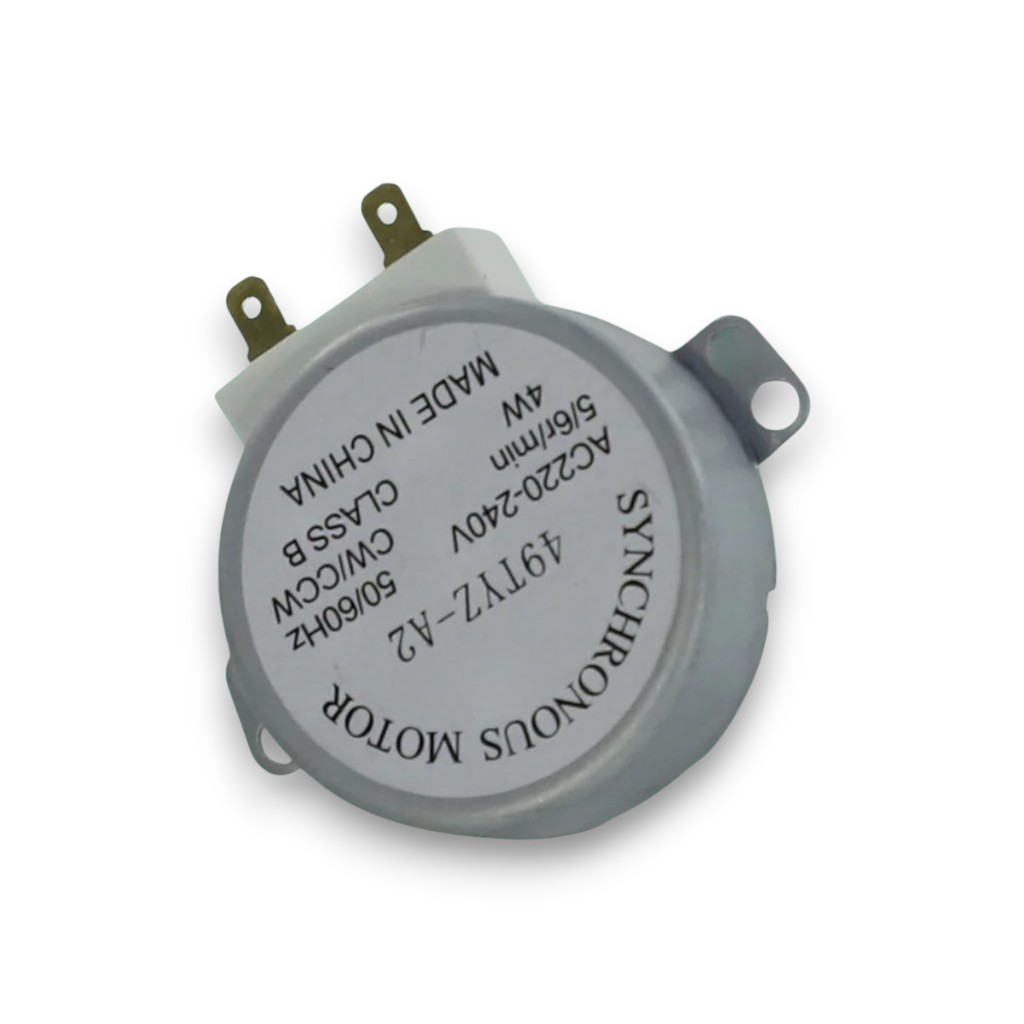 Мотор (Двигатель) вращения тарелки микроволновки (СВЧ-печи) 220V 4W 5/6 об/мин H16мм 2 контакта, 7962, для Ока 49TYZ-A2