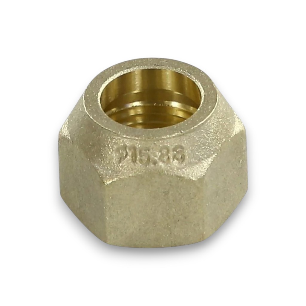 Гайка 15,88мм 5/8 усиленная латунная FavorCool для монтажа фильтров и вентилей NZ-15.88F