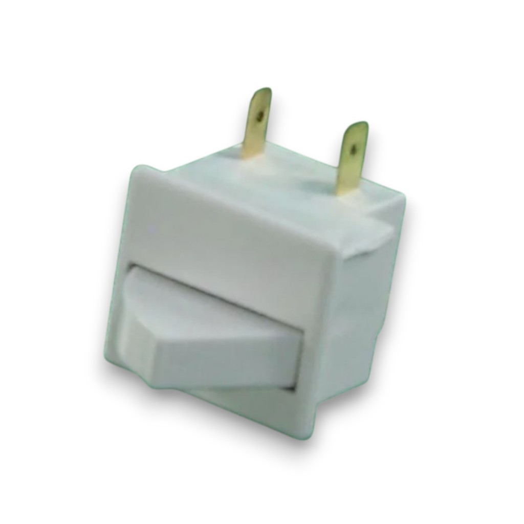 Кнопка для холодильника 5A 220-250V, 2 контакта, белая, 16028 HL079