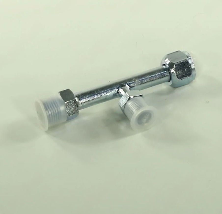 Фитинг тройник D-1/2 дюйм гайка резьба 3/4-16UNF, O-Ring резьба 3/4-16UNF, O-Ring резьба 5/8-18UNF RC-U07327