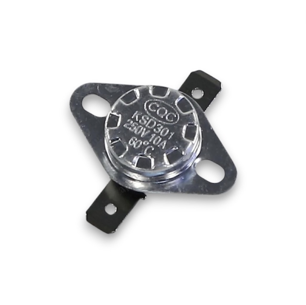 Термостат биметаллический 10 ампер 60C 250 вольт NC для бытовых приборов TCH003-14