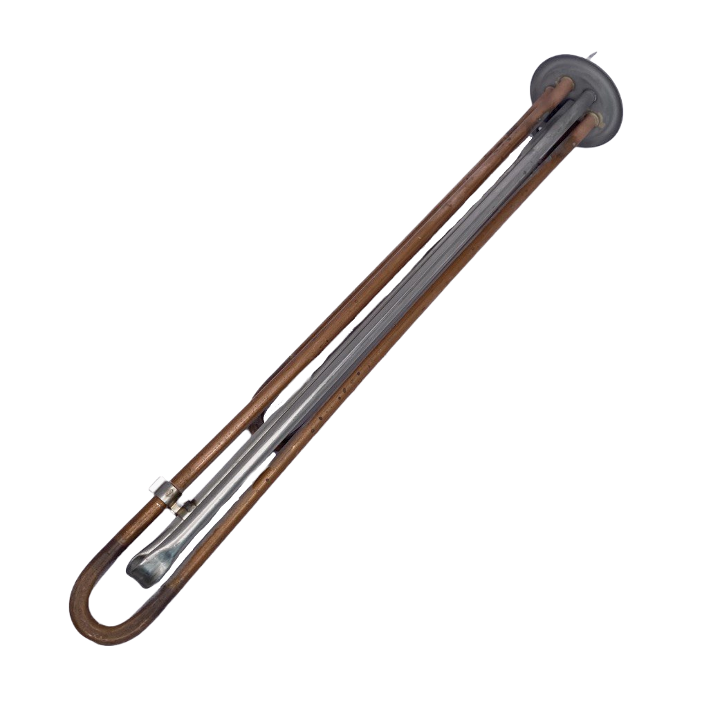 ТЭН водонагревателя Ariston, Polaris 2500W(1000+1500) RF, медь, D64мм, М4, под разъем+под винт, L365мм, 20721