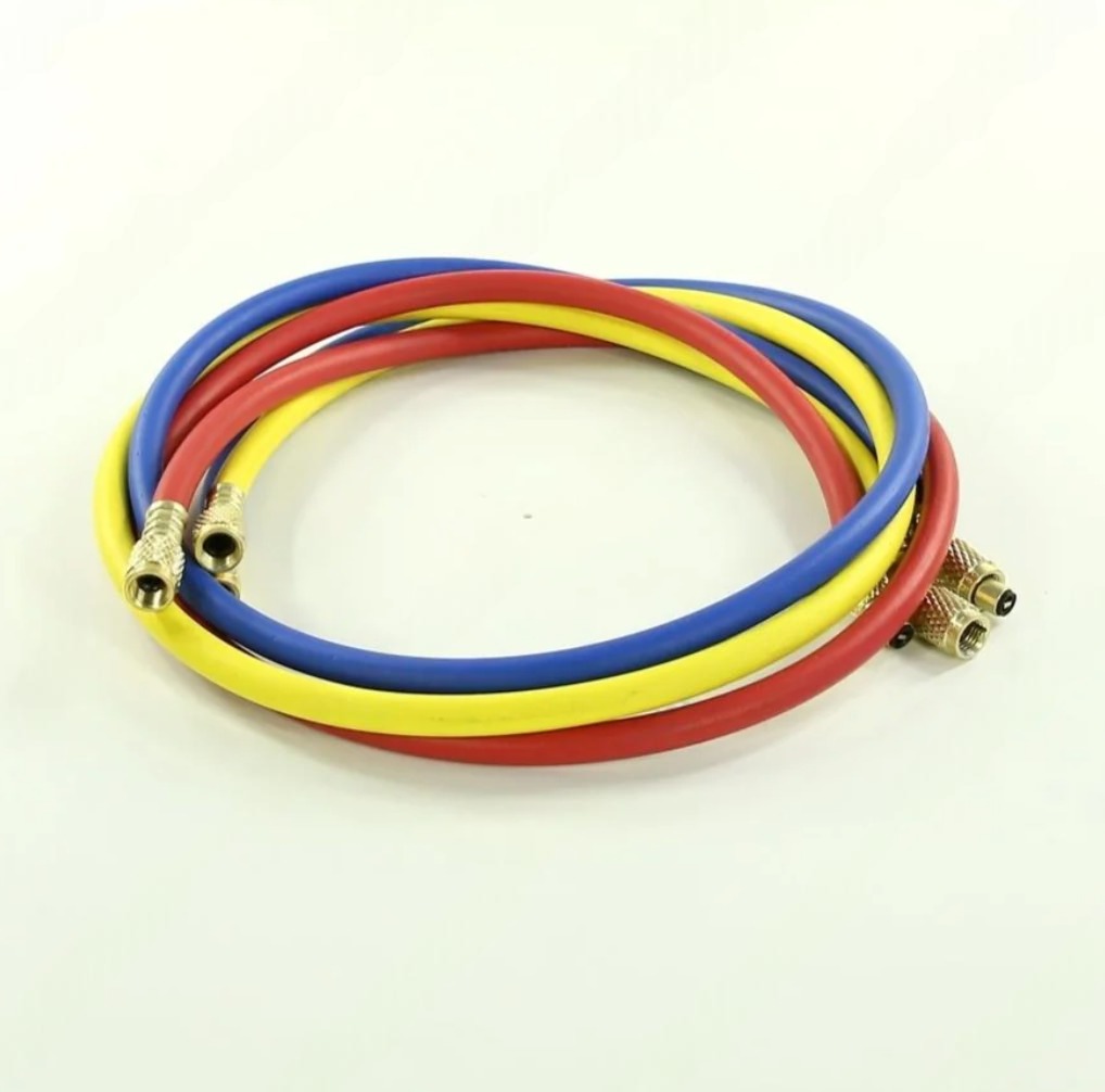 Шланг заправочный L-120см 1/4 дюйм 500-2500 Psi 3шт WK