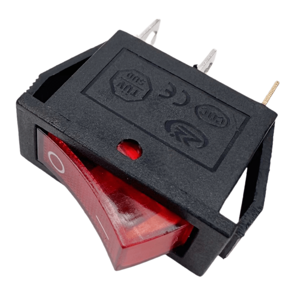 Выключатель клавишный универсальный 3 контакта KСD3, KN004