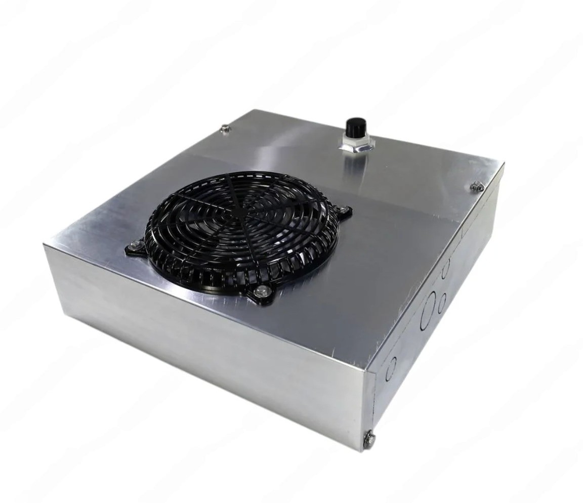 Воздухоохладитель EV‑40 с ТЭНом 300 Вт, 1 вентилятор, 220 В (435×411×120 мм)