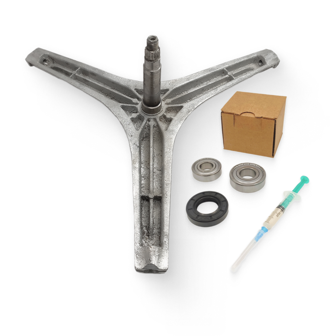 Крестовина + комплект подшипников SKF стиральной машины Candy Aquamatic 43001034 Усиленная