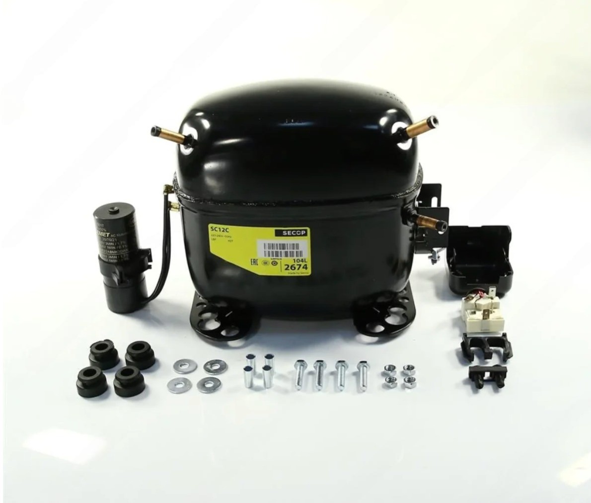 Компрессор Secop SC12C 456 Вт, R‑22, LBP, в упаковке