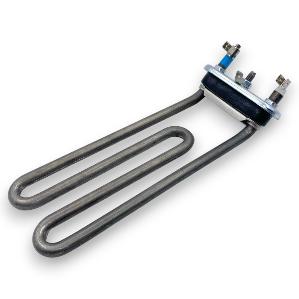 ТЭН для стиральной машины Indesit, Ariston, Whirlpool 2000W L-195мм, изогнутый, без отверстия