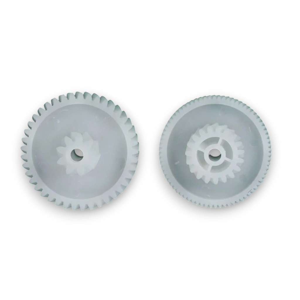 Шестеренка мясорубки Умелица D-62,5/32мм h28мм z74/19 косая D-66/23,5мм h11,5мм z21/9 YM002