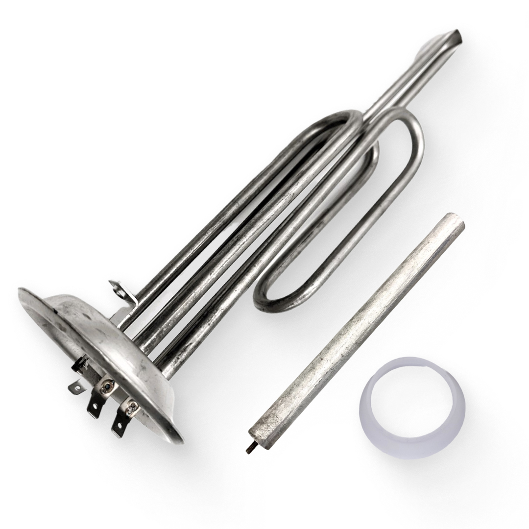 Комплект ТЭН водонагревателя RF 2500W (1,5+1,0) 92мм 066943, 10942G10 + анод и прокладка