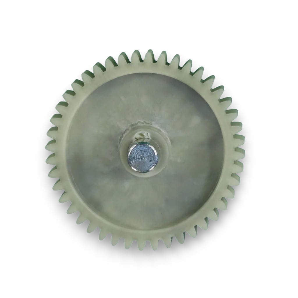 Шестеренка мясорубки D-78/12мм h73мм z44 прямой металлический вал внешний шестигран 8мм PS007-1, CH004 042А