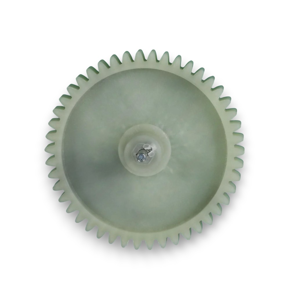 Шестеренка мясорубки D-81/12мм h77мм z46 прямой металлический вал внешний шестигран 8мм 043а