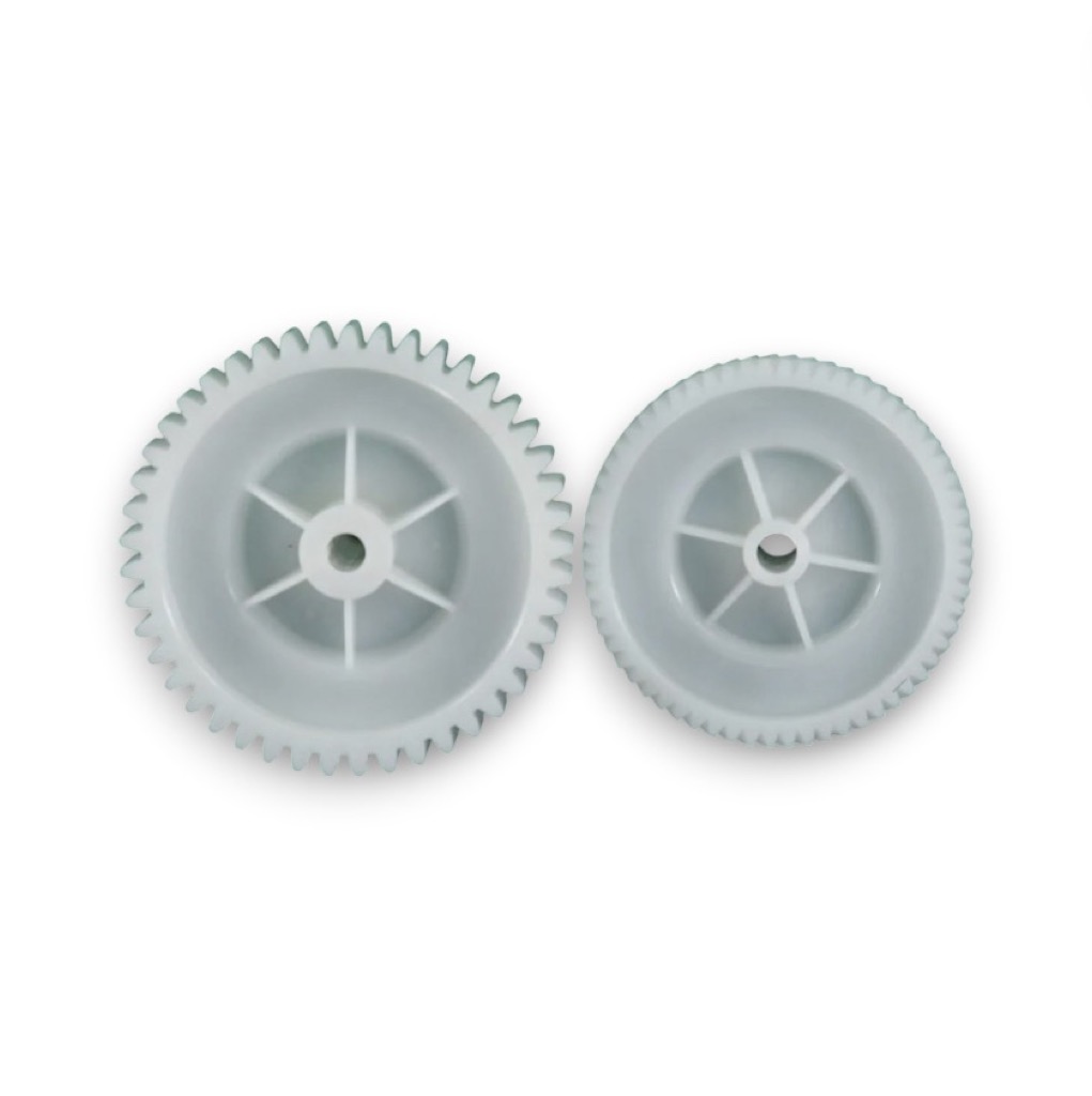 Шестеренка мясорубки Bosch Ø70/63мм h45мм z57/17 прямой/прямой Ø30/27мм h31мм z45/12 косые/прямой комплект 2шт
