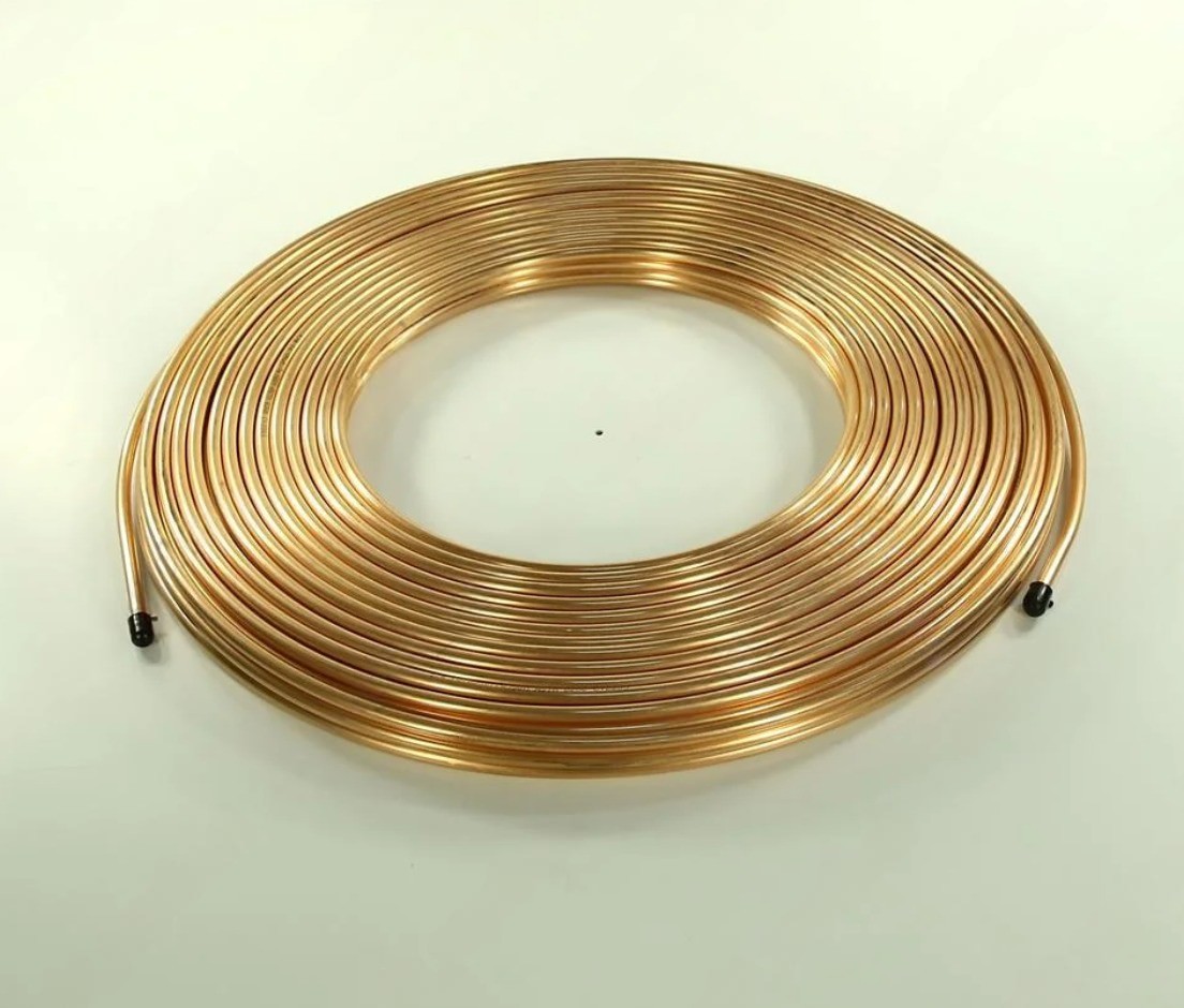 Медная труба D1/4 дюйм (6,35x0,76 мм), бухта 50 м, Узбекистан