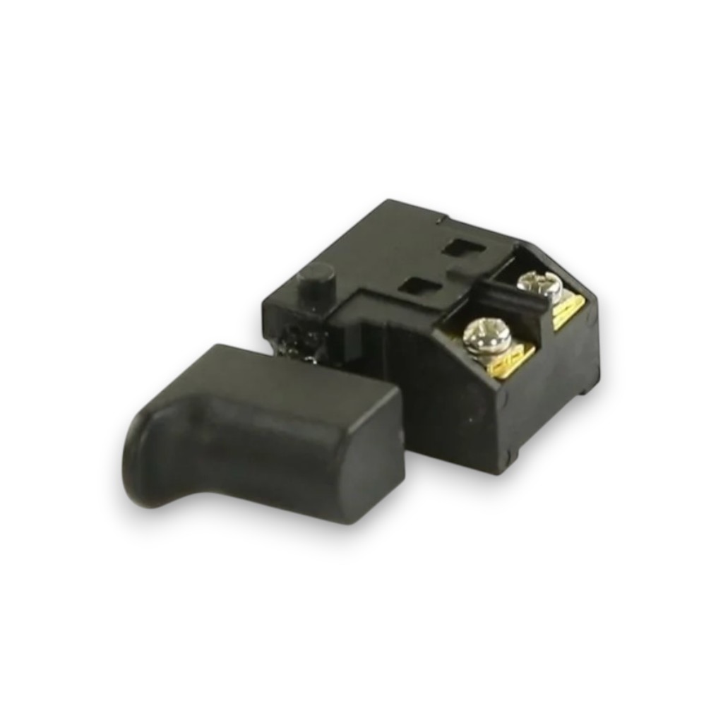 Кнопка для дрели 6A 250V FA2-6/1BEK фиксатор реверс регулятор черная совместима с Ока KN041