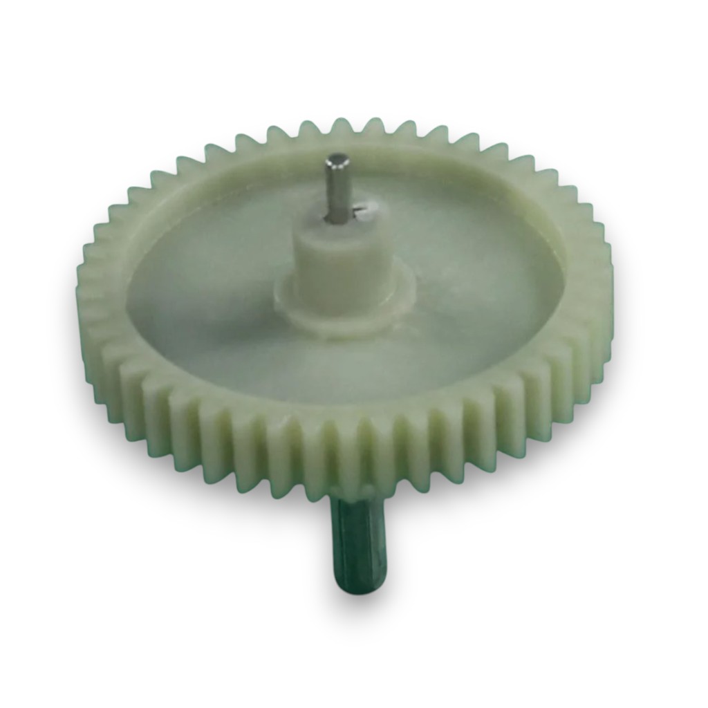 Шестеренка мясорубки D-81/12мм h77мм z46 прямой металлический вал внешний шестигран 8мм 043а