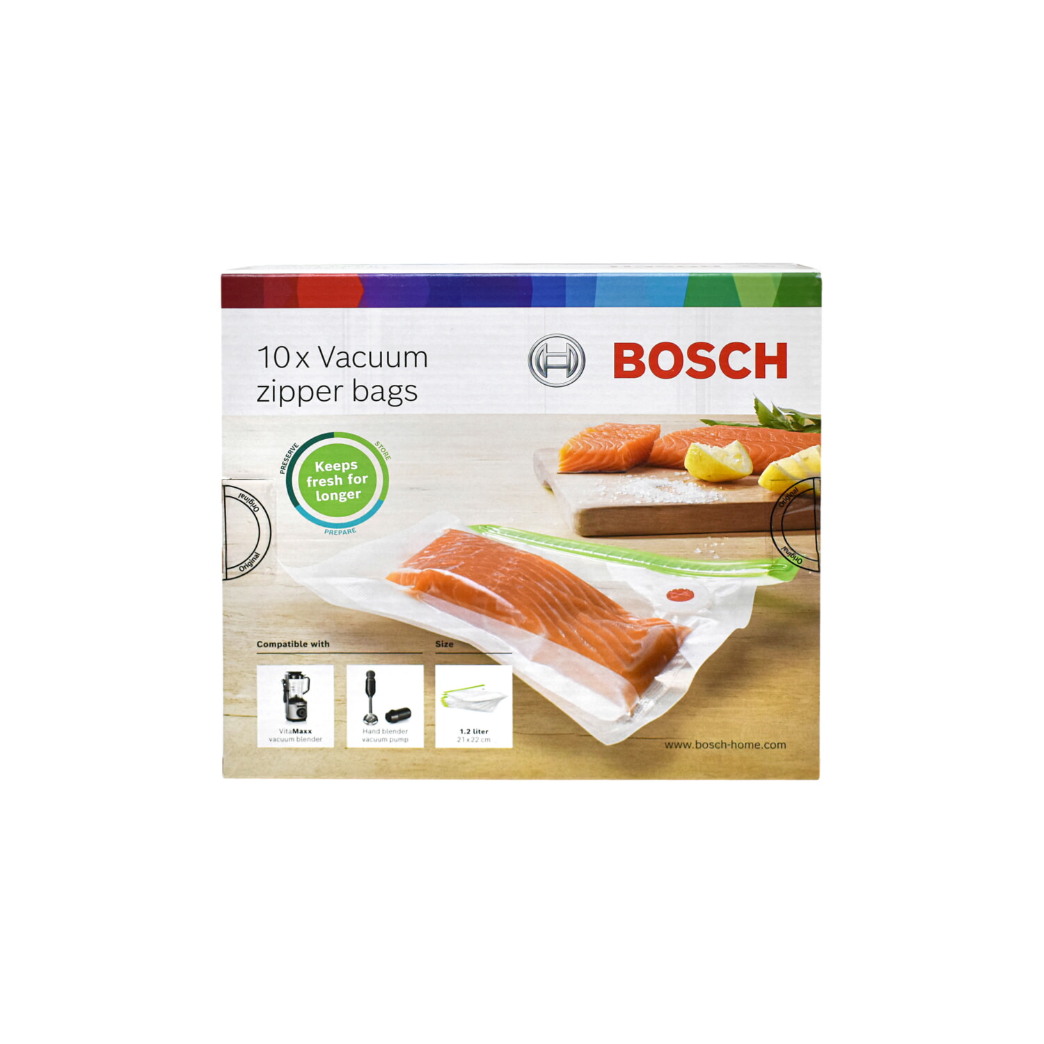 Набор вакуумирования продуктов MSZV0FB1 10 пакетов объемом 1000ml Bosch 17004302 Оригинал