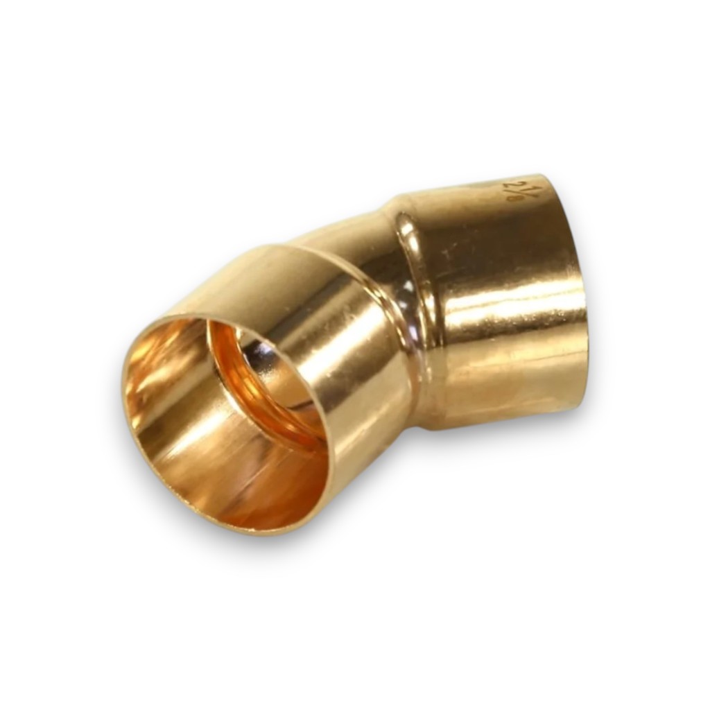 Уголок соединительный двухраструбный 45° D54мм 2 1/8 дюйма для изменения направления трубопровода 19492 95041