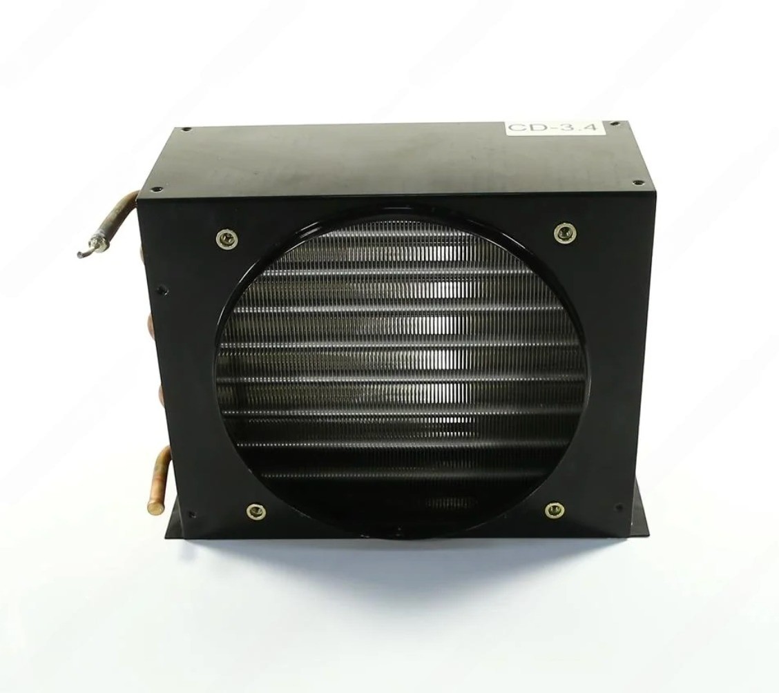 Конденсатор CD 3,4 Ø200мм 320x100x235мм без вентилятора и решетки