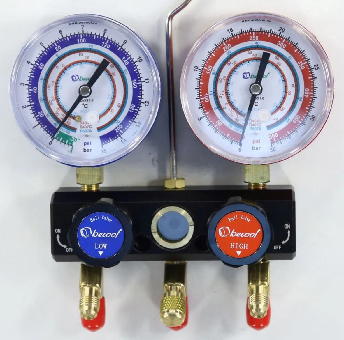 Холодильный коллектор BC-Premium M1, 2 вентиля, стекло, кейс