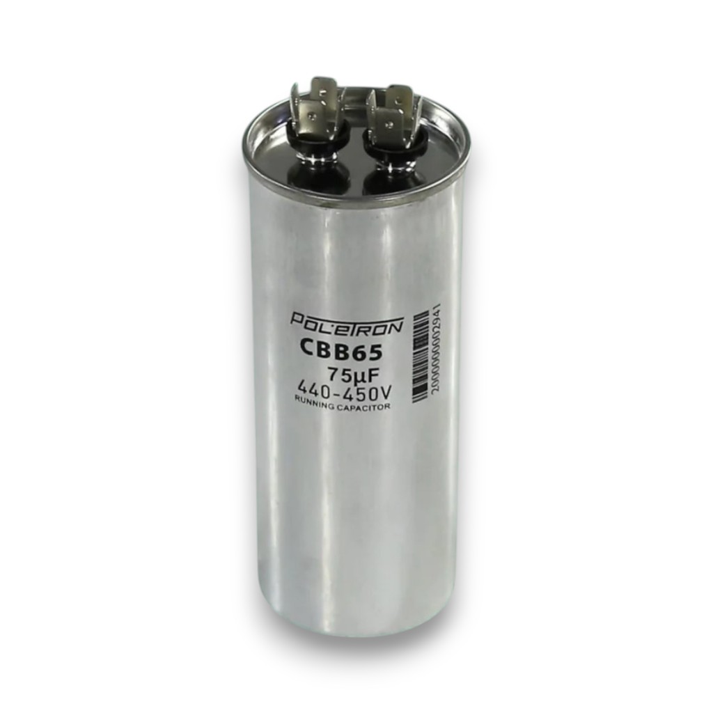 Конденсатор CBB65 75 мкф 440-450V металл BC375
