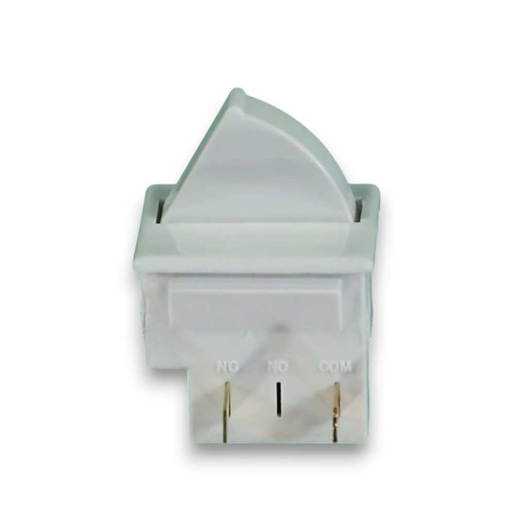 Кнопка для холодильника 5A 220-250V, 2 контакта, белая, 16028 HL079