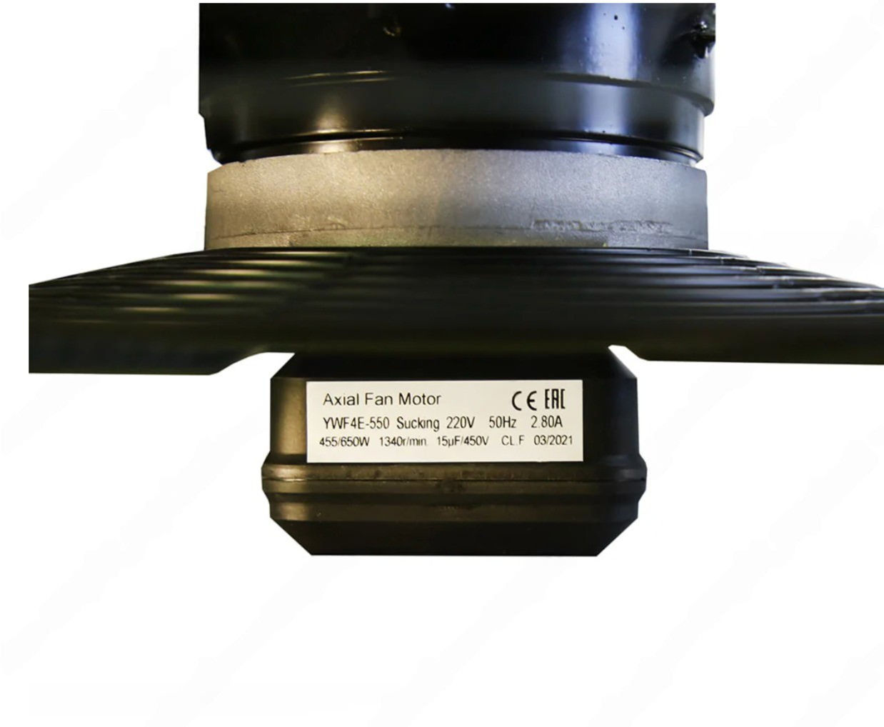 Вентилятор 4E-550, всасывающий в сборе, однофазный, 220V