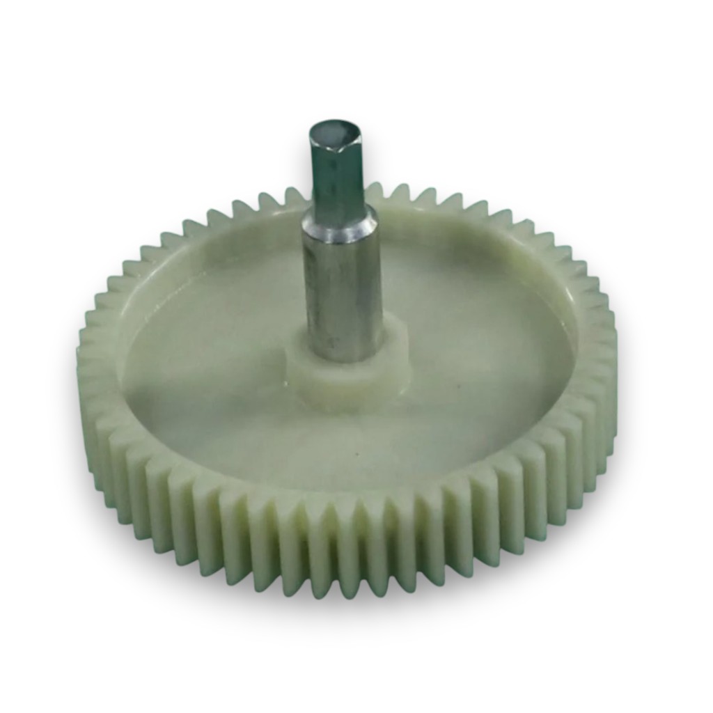 Шестеренка мясорубки Panasonic D-86/12мм h73мм z56 прямой металлический вал внешний шестигран 8мм Polaris 41.111-VIT 048а