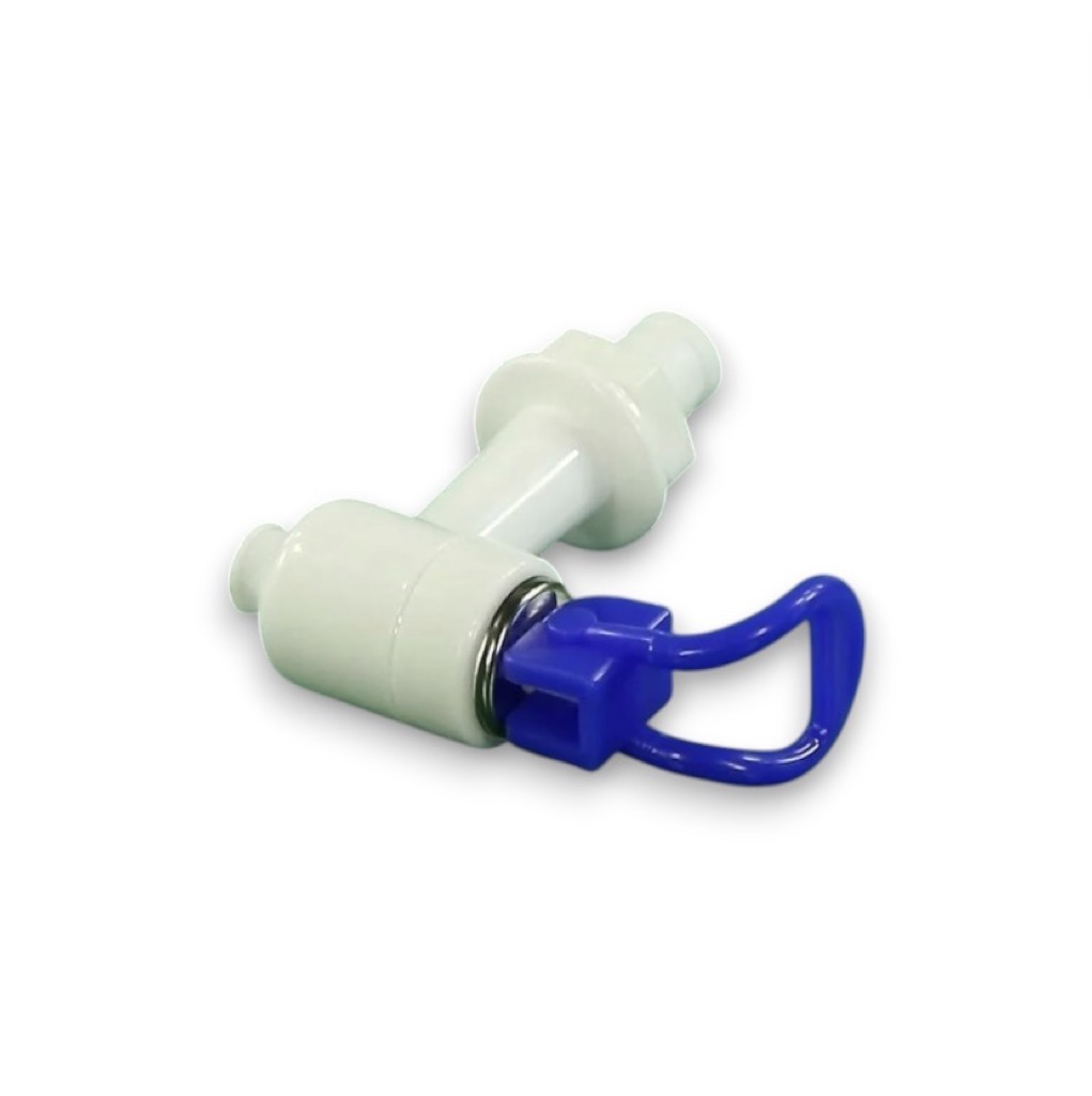 Кран кулера холодной воды, наружная резьба, с гайкой, синий 16061 KL003-1