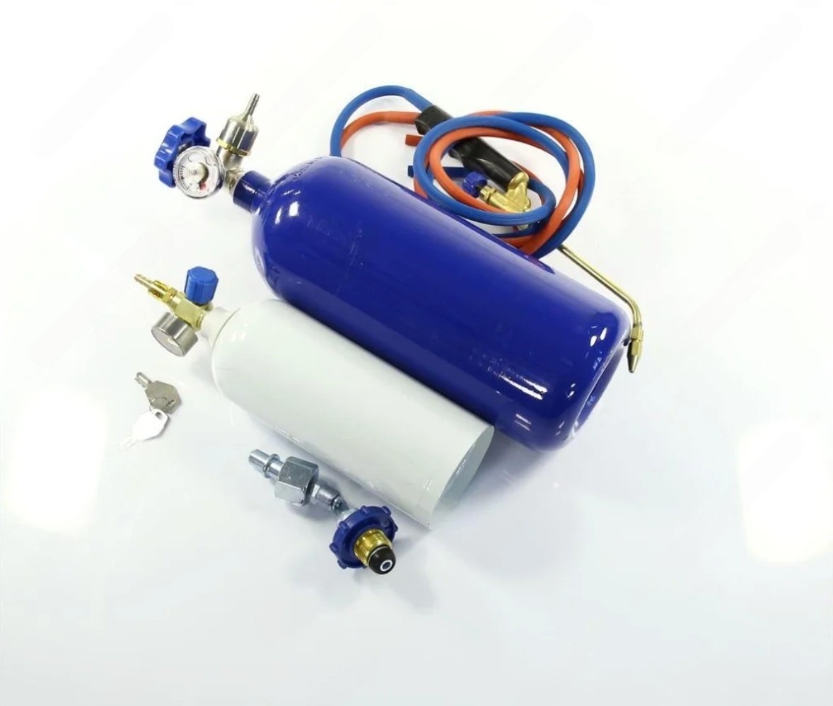 Газосварка кислород-пропановая FY-1-348 баллон 2 л в ящике инструментальном Газосварка кислород-пропановая FY-1-348 баллон 2 л в ящике инструментальном