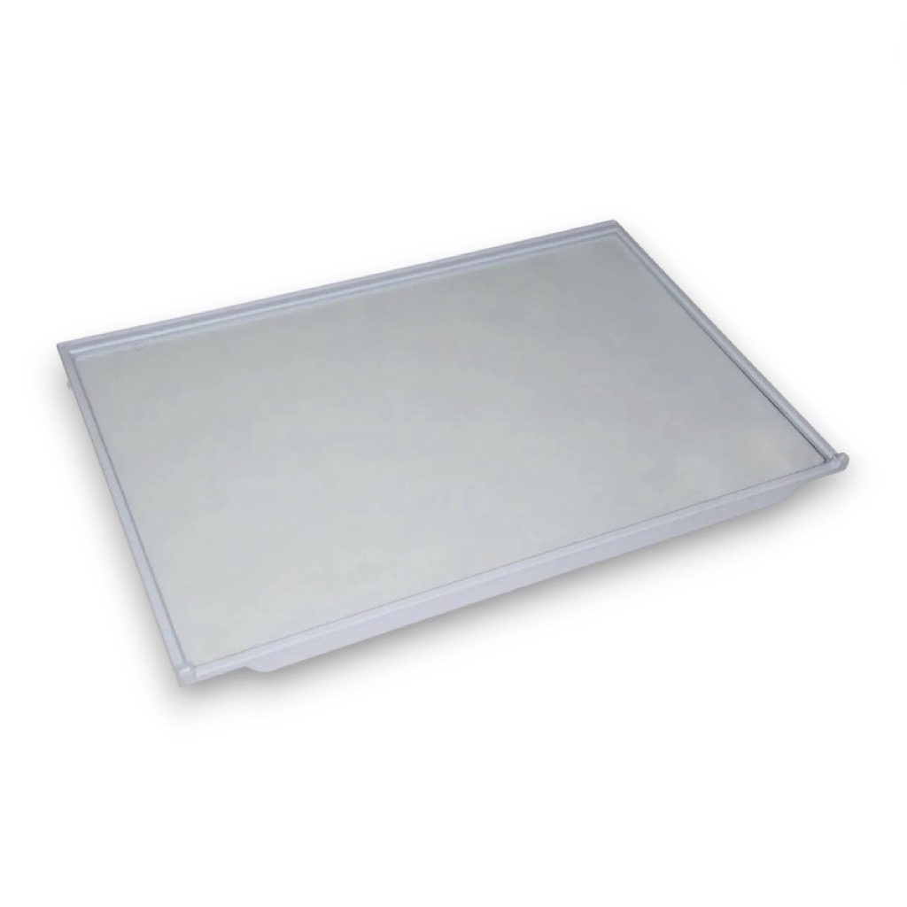 Полка холодильника Бирюса стекло с обрамлением, серия NF 498x335mm, 0055006500, Оригинал
