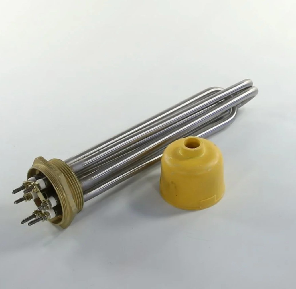 ТЭН водонагревателя 6000W 380V Ø57мм L280мм прямой нерж VN009-3