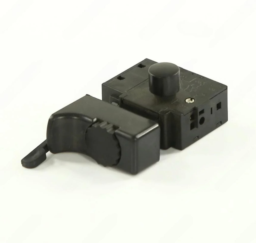 Кнопка для дрели 6A 125V 8024A FA2-6/1BEK фиксатор реверс регулятор черная Ока KN056