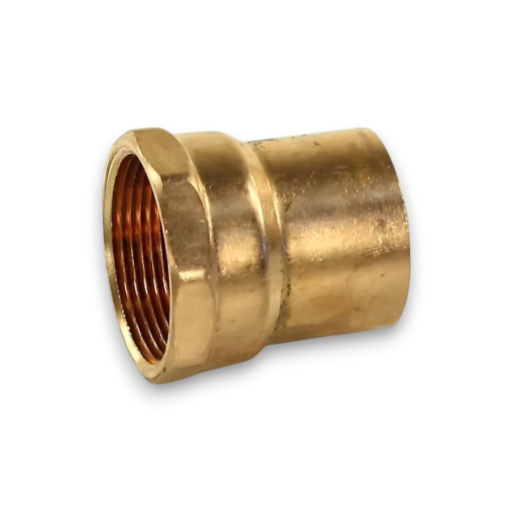 Переходник пайка-гайка 1 5/8 x 1 1/2 дюйма внутренняя резьба для медных труб 0000138558