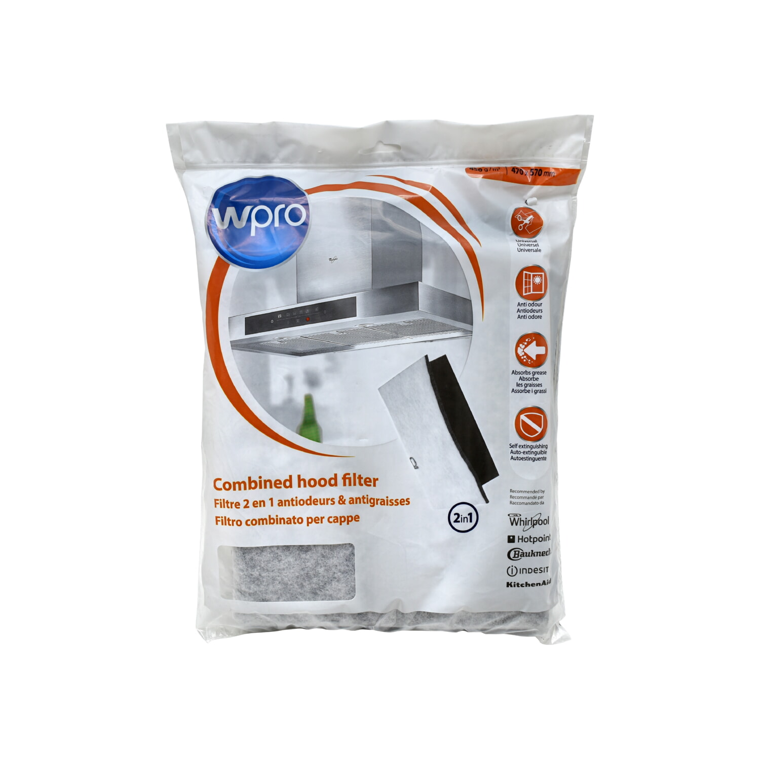 Фильтр вытяжки WPRO угольный 470x570мм 484000008524 Оригинал