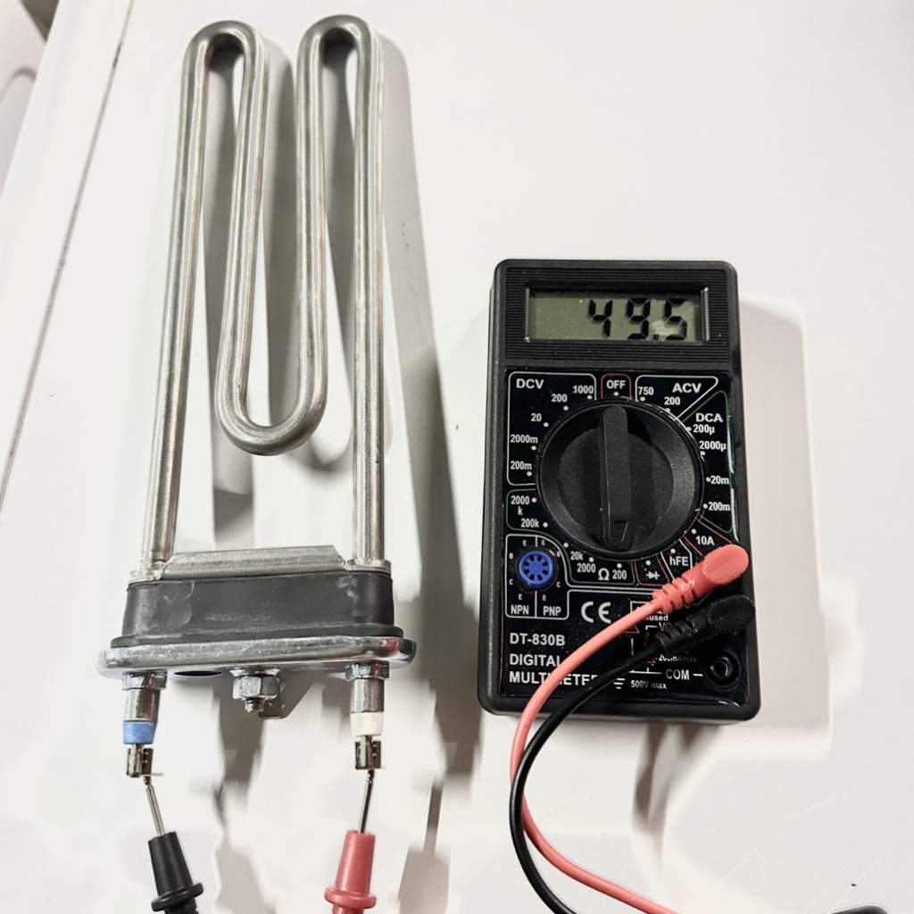 Прозвонка исправного ТЭНа стиральной машины