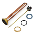 ТЭН для летнего душа 2000W с термостатом, контргайкой и прокладками