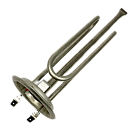 ТЭН водонагревателя Thermex, Zanussi, Midea, Leran 1200W RF Ø72мм L255мм, М6, клеммы под разъем. Нерж. 20985