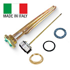 ТЭН для летнего душа 4000W термостат, контргайка и прокладки Thermowatt Италия